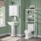 Alaterre Furniture Dover 27"W x 29"H Wall Mounted Bathroom Storage Cabinet with 2 Doors and Towel Rod ANDO73WH - alternate 8